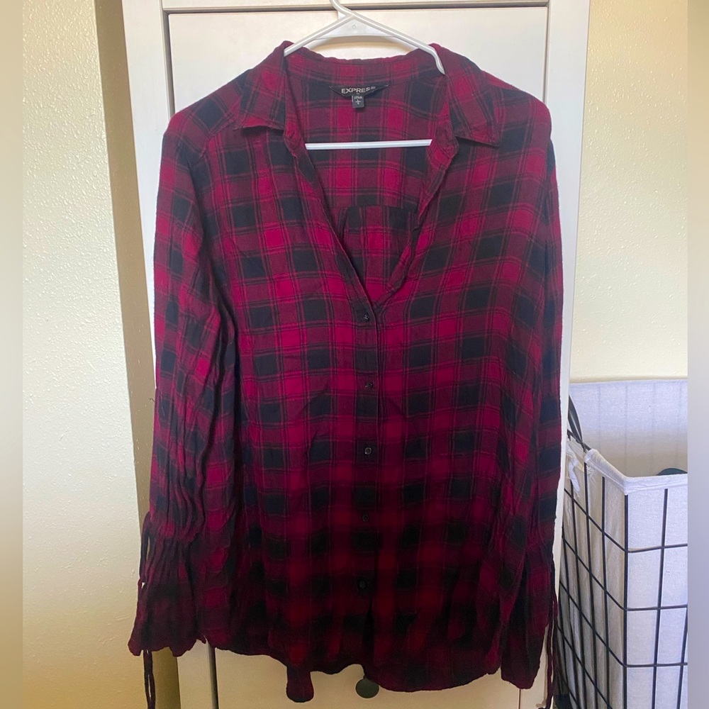 Express Flannel Blouse Size Large